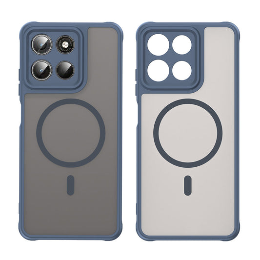 Husa MagSafe pentru Motorola Moto G47 / G37 Power / G37, Techsuit, HaloFrost II, Bleumarin