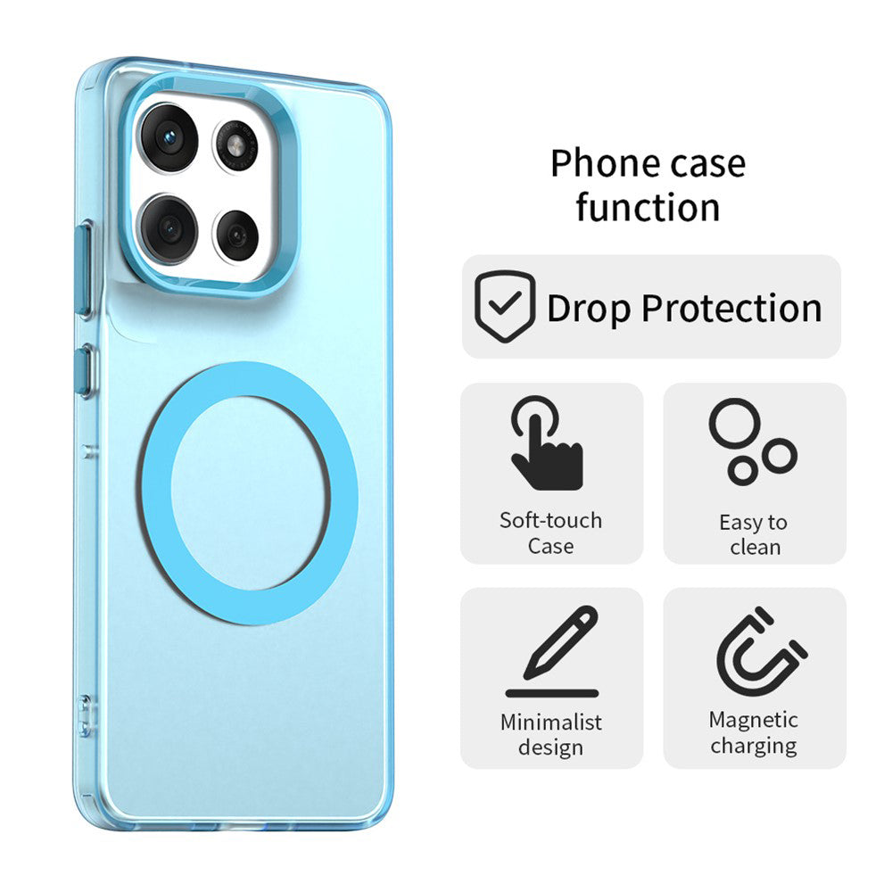 Husa MagSafe pentru Motorola Moto G86, Techsuit, CandyCase, Albastra