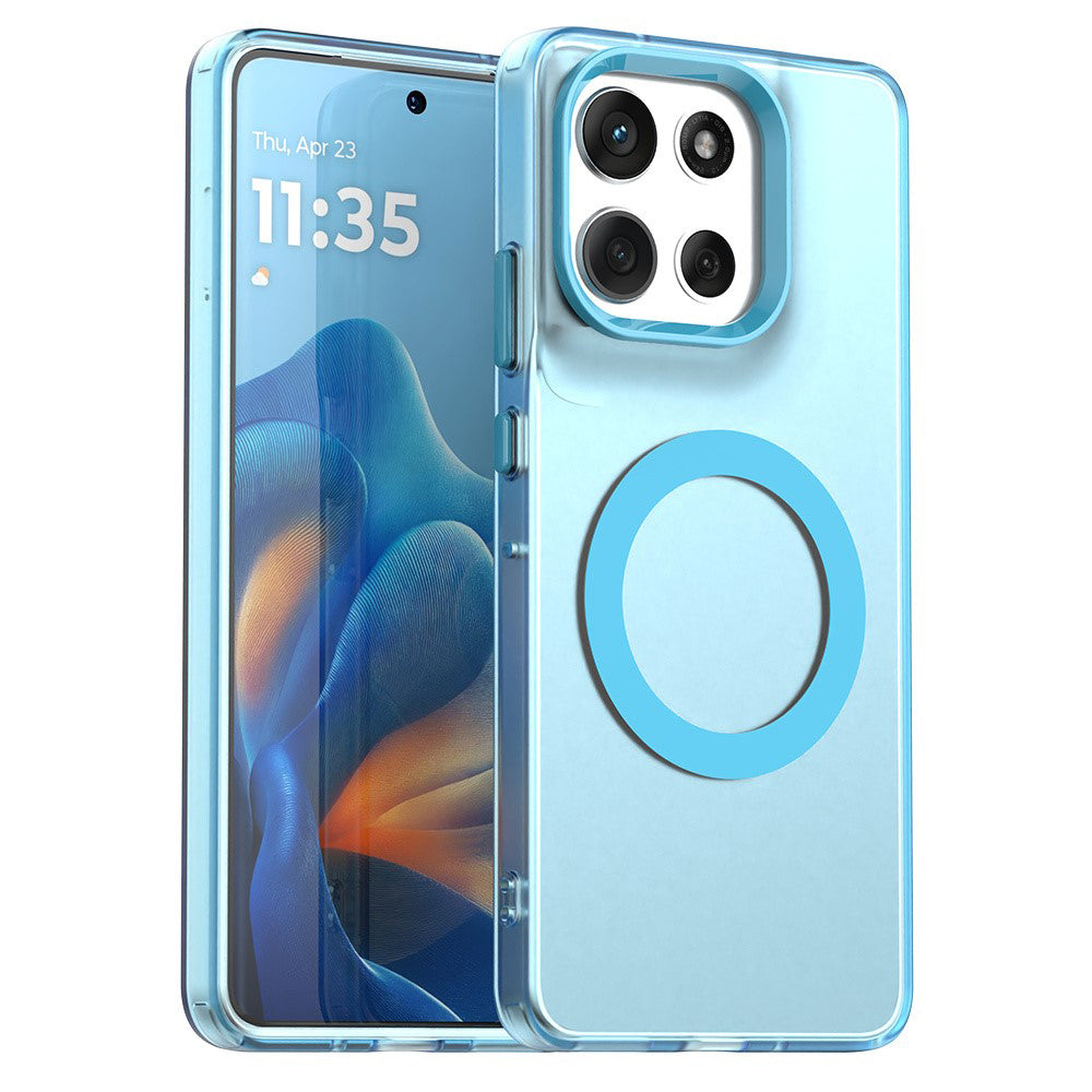 Husa MagSafe pentru Motorola Moto G86, Techsuit, CandyCase, Albastra