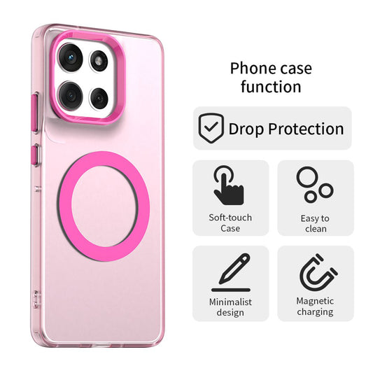 Husa MagSafe pentru Motorola Moto G86, Techsuit, CandyCase, Roz