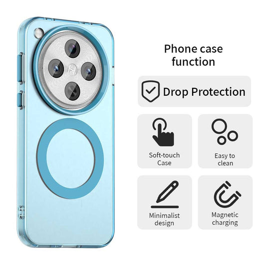 Husa MagSafe pentru Oppo Find X8 Pro, Techsuit, CandyCase, Albastra