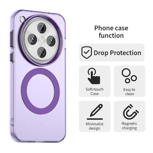 Husa MagSafe pentru Oppo Find X8 Pro, Techsuit, CandyCase, Mov