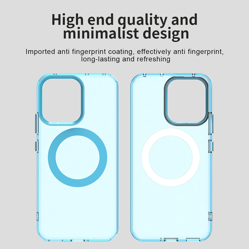 Husa MagSafe pentru Oppo Reno14, Techsuit, CandyCase, Albastra