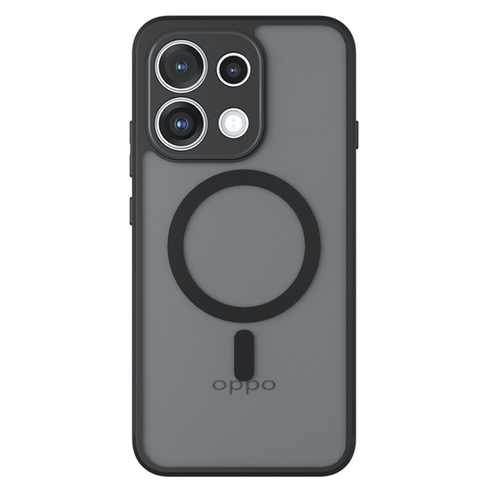 Husa MagSafe pentru Oppo Reno16 F / Reno16 FS, Techsuit, PureFrost, Neagra Satinata