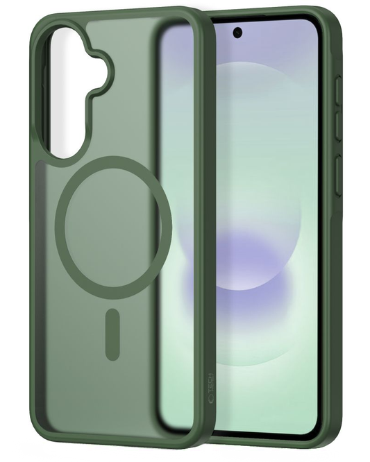 Husa MagSafe pentru Samsung Galaxy A37 5G / A56 A566 / A36 A366, Tech-Protect, Magmat, Verde Mata