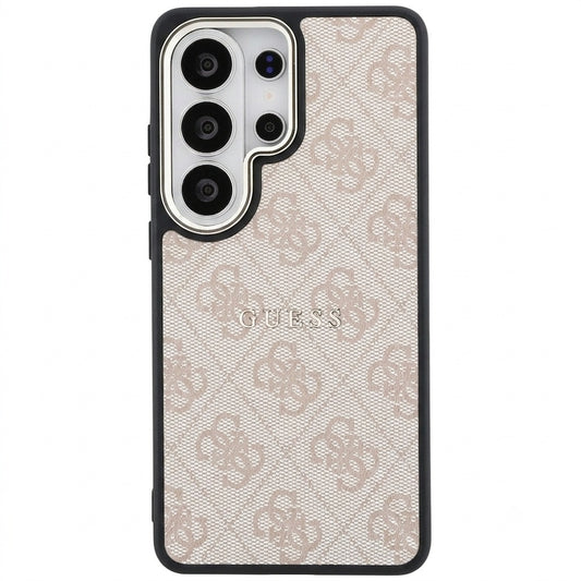 Husa MagSafe pentru Samsung Galaxy S26 Ultra S948, Guess, 4G Embossed Ring, Roz