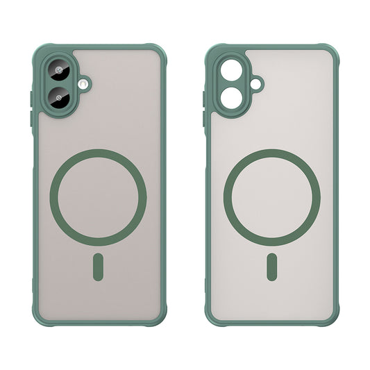 Husa MagSafe pentru Samsung Galaxy A07 4G A075, Techsuit, HaloFrost II, Verde