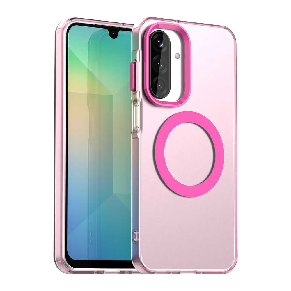 Husa MagSafe pentru Samsung Galaxy A18 5G A186 / A18 4G A185 / F17 / M17 / A17 4G A175, Techsuit, CandyCase, Roz
