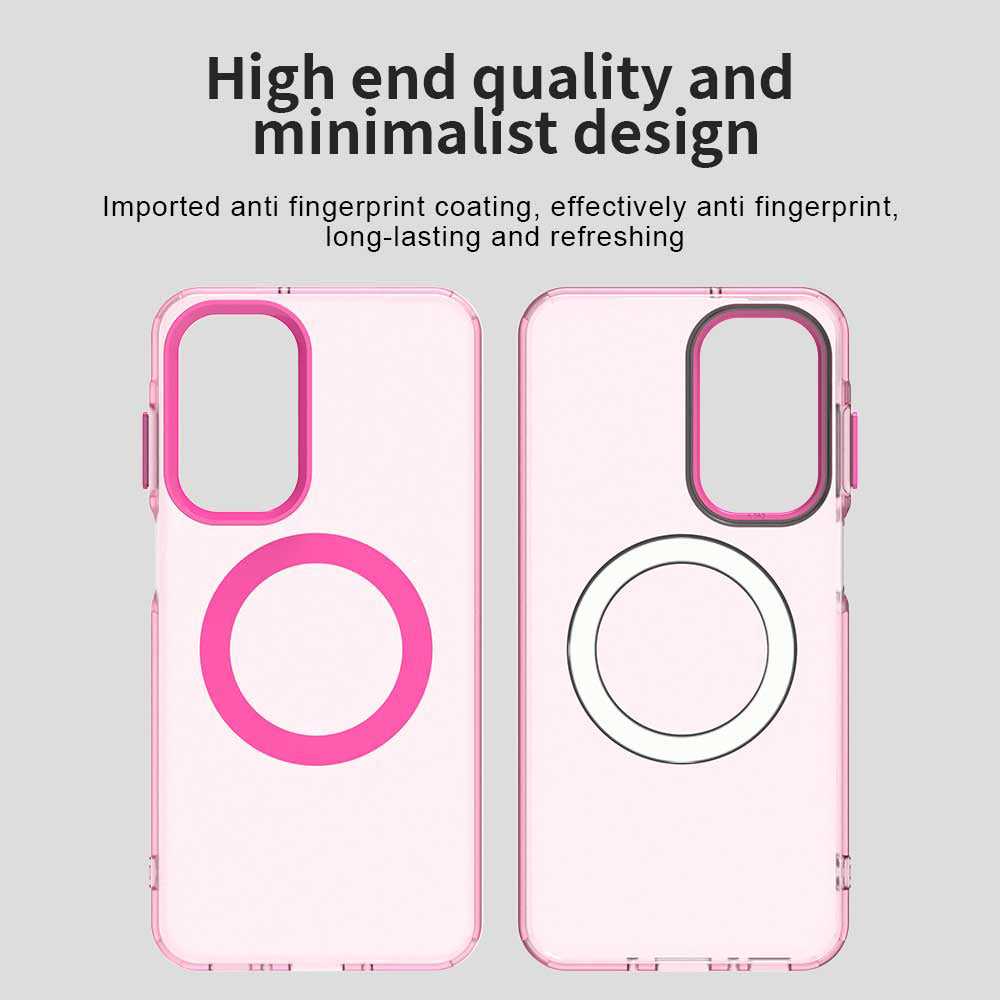 Husa MagSafe pentru Samsung Galaxy A18 5G A186 / A18 4G A185 / F17 / M17 / A17 4G A175, Techsuit, CandyCase, Roz