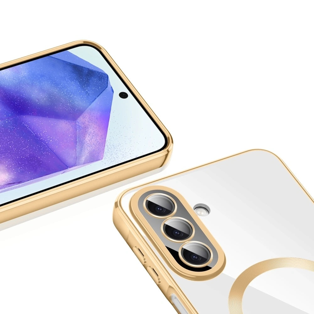 Husa MagSafe pentru Samsung Galaxy A27 5G, Techsuit, Luxury Crystal, Verde Inchis