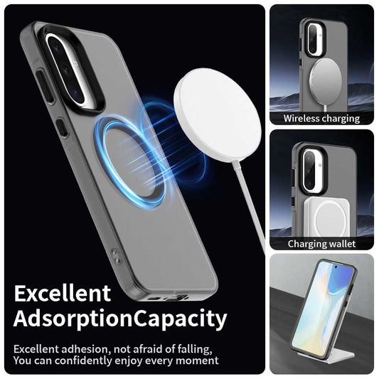 Husa MagSafe pentru Samsung Galaxy A36 A366, Techsuit, CandyCase, Neagra