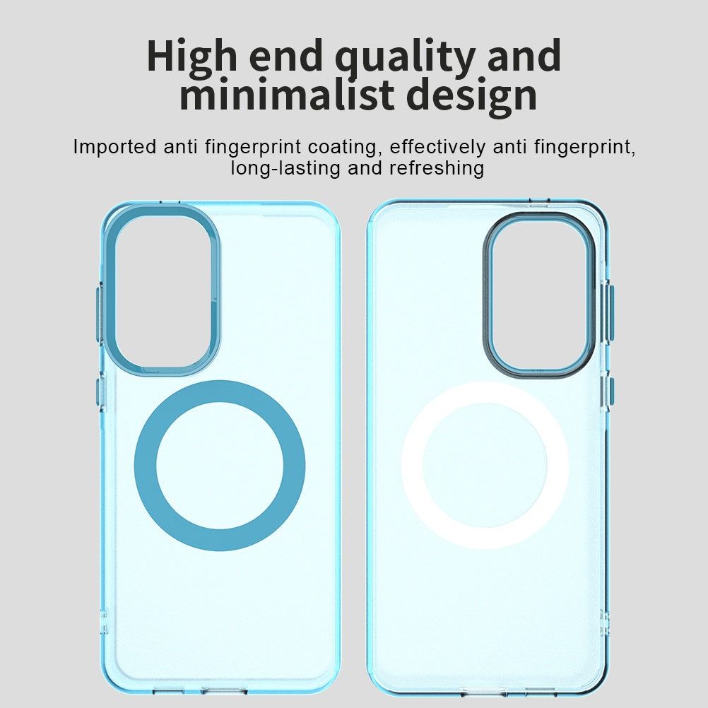Husa MagSafe pentru Samsung Galaxy A37 5G, Techsuit, CandyCase, Albastra