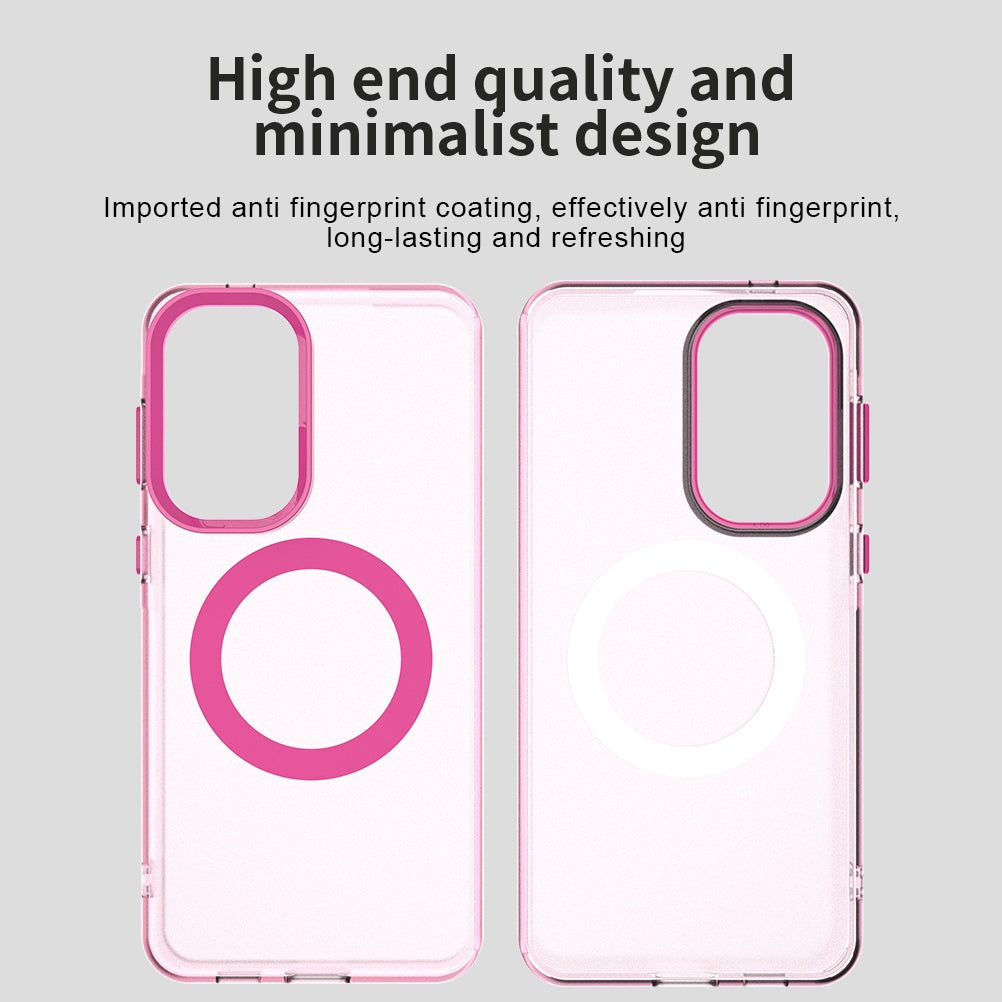 Husa MagSafe pentru Samsung Galaxy A37 5G, Techsuit, CandyCase, Roz