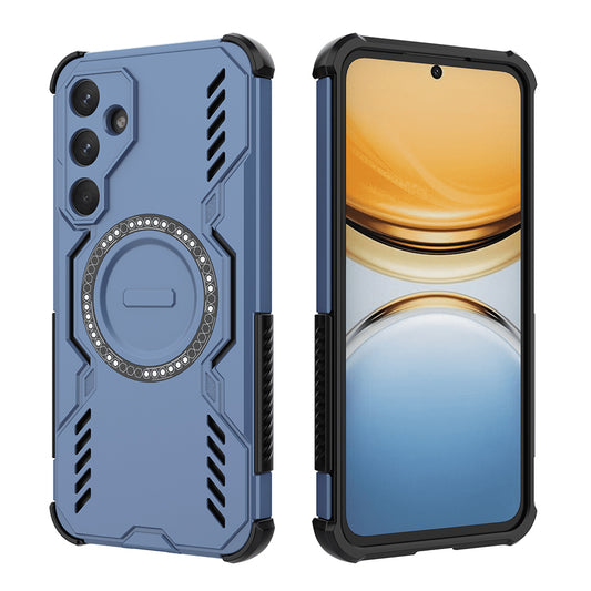 Husa MagSafe pentru Samsung Galaxy A55 5G A556, Techsuit, ArmorMag, Albastra
