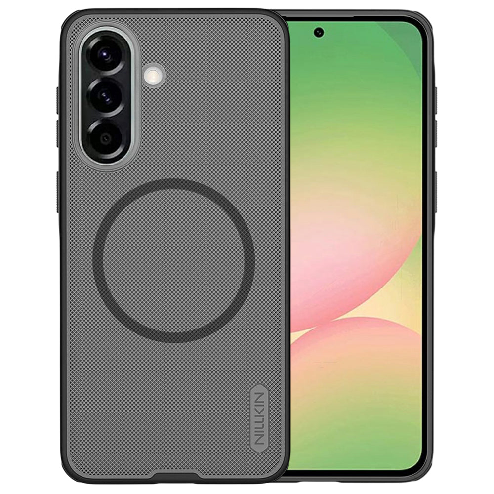 Husa MagSafe pentru Samsung Galaxy A57 5G, Nillkin, Super Shield Pro, Neagra Transparenta Satinata