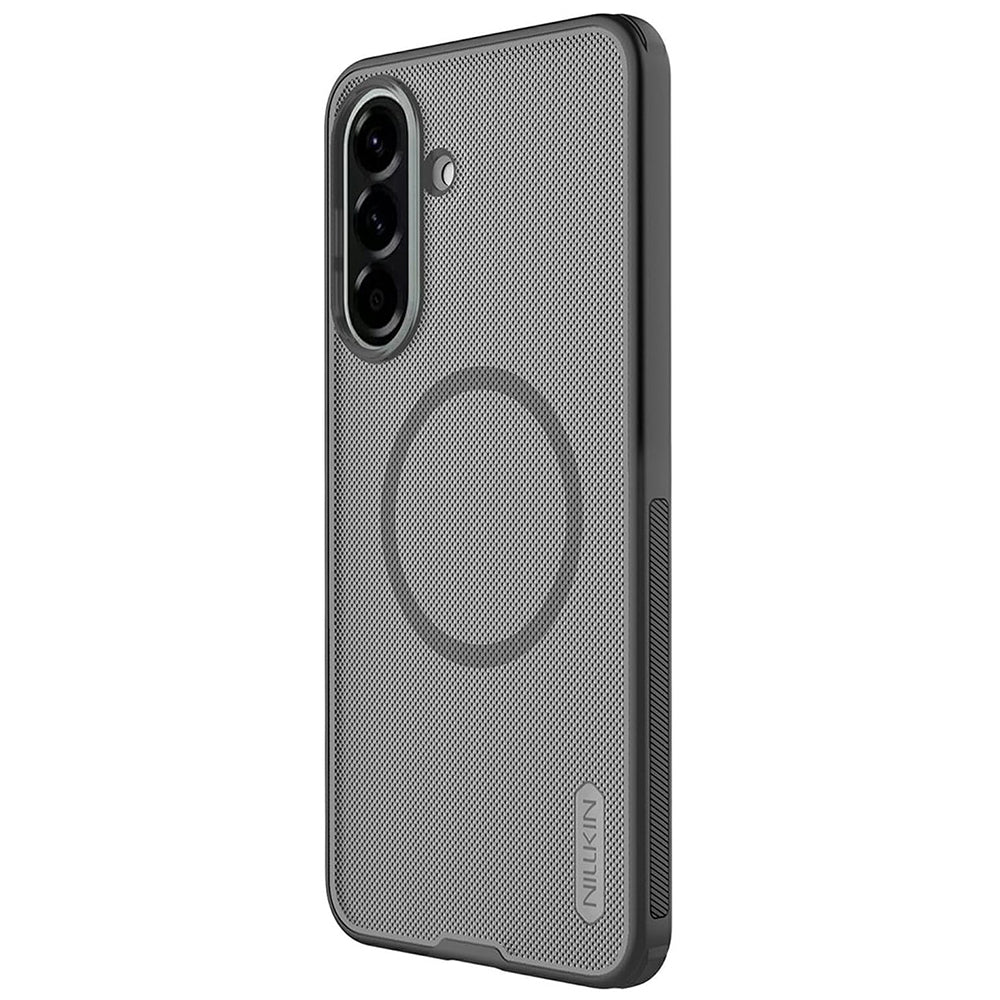 Husa MagSafe pentru Samsung Galaxy A57 5G, Nillkin, Super Shield Pro, Neagra Transparenta Satinata