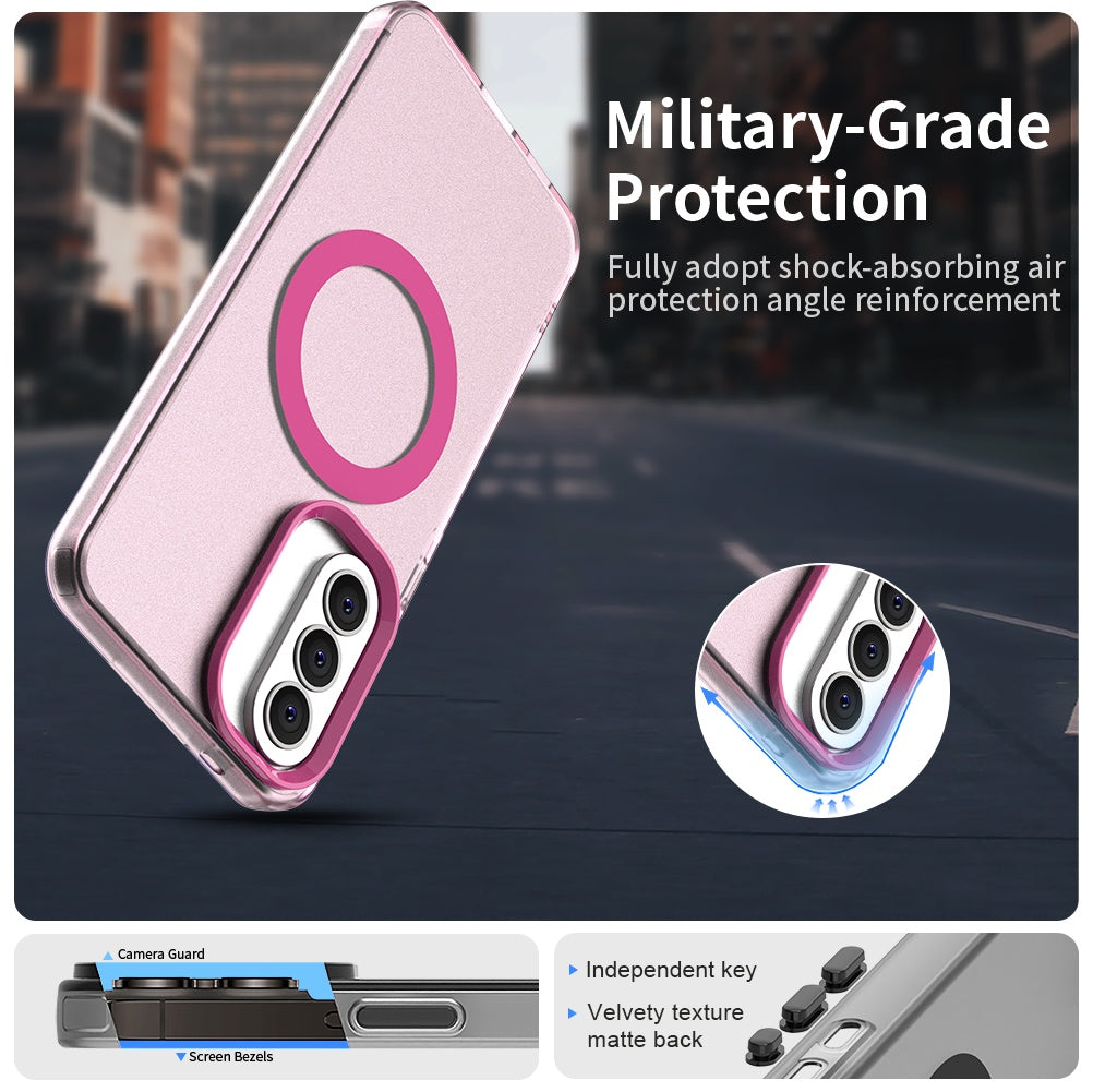 Husa MagSafe pentru Samsung Galaxy A57 5G, Techsuit, CandyCase, Roz