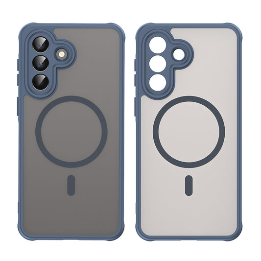Husa MagSafe pentru Samsung Galaxy A57 5G, Techsuit, HaloFrost II, Bleumarin