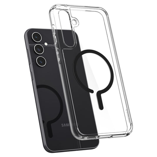 Husa MagSafe pentru Samsung Galaxy S23 FE S711, Spigen, Ultra Hybrid OneTap Ring, Transparenta