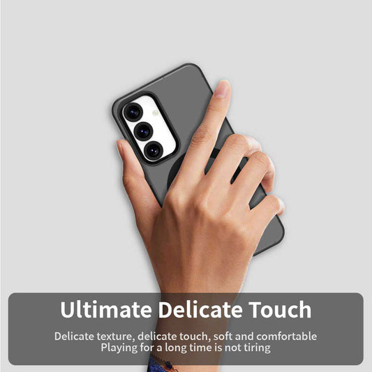 Husa MagSafe pentru Samsung Galaxy S23 FE S711, Techsuit, CandyCase, Neagra