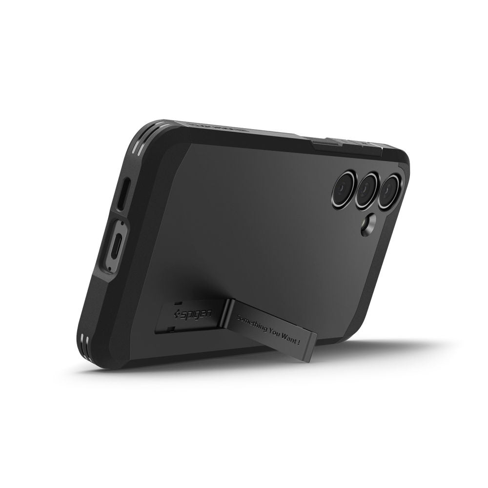 Husa MagSafe pentru Samsung Galaxy S24 FE S721, Spigen, Tough Armor, Neagra ACS08625