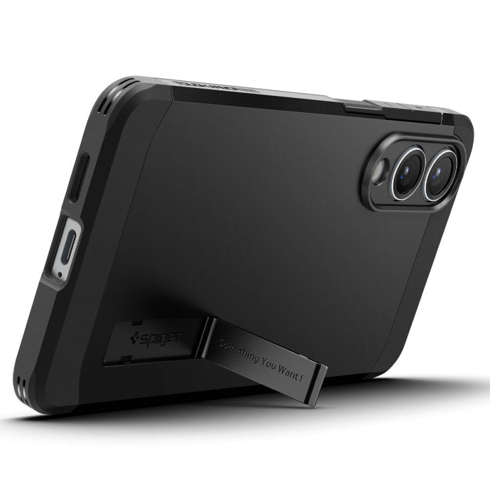 Husa MagSafe pentru Samsung Galaxy S25 Edge S937, Spigen, Tough Armor, Neagra ACS09422