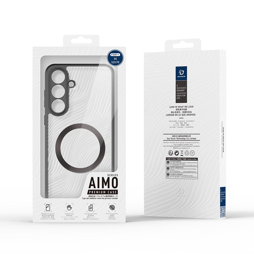 Husa MagSafe pentru Samsung Galaxy S25 FE, DUX DUCIS, Aimo, Neagra