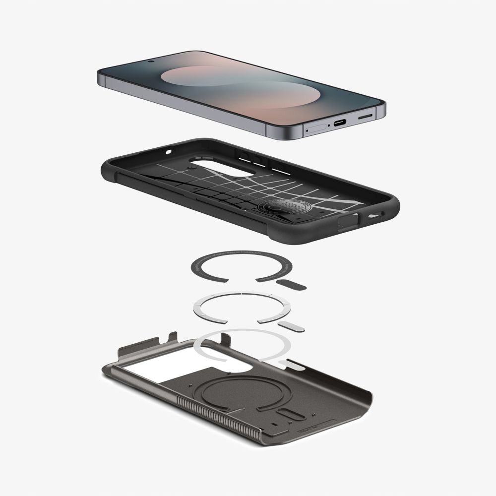 Husa MagSafe pentru Samsung Galaxy S25 FE, Spigen, Slim Armor, Gri ACS10230