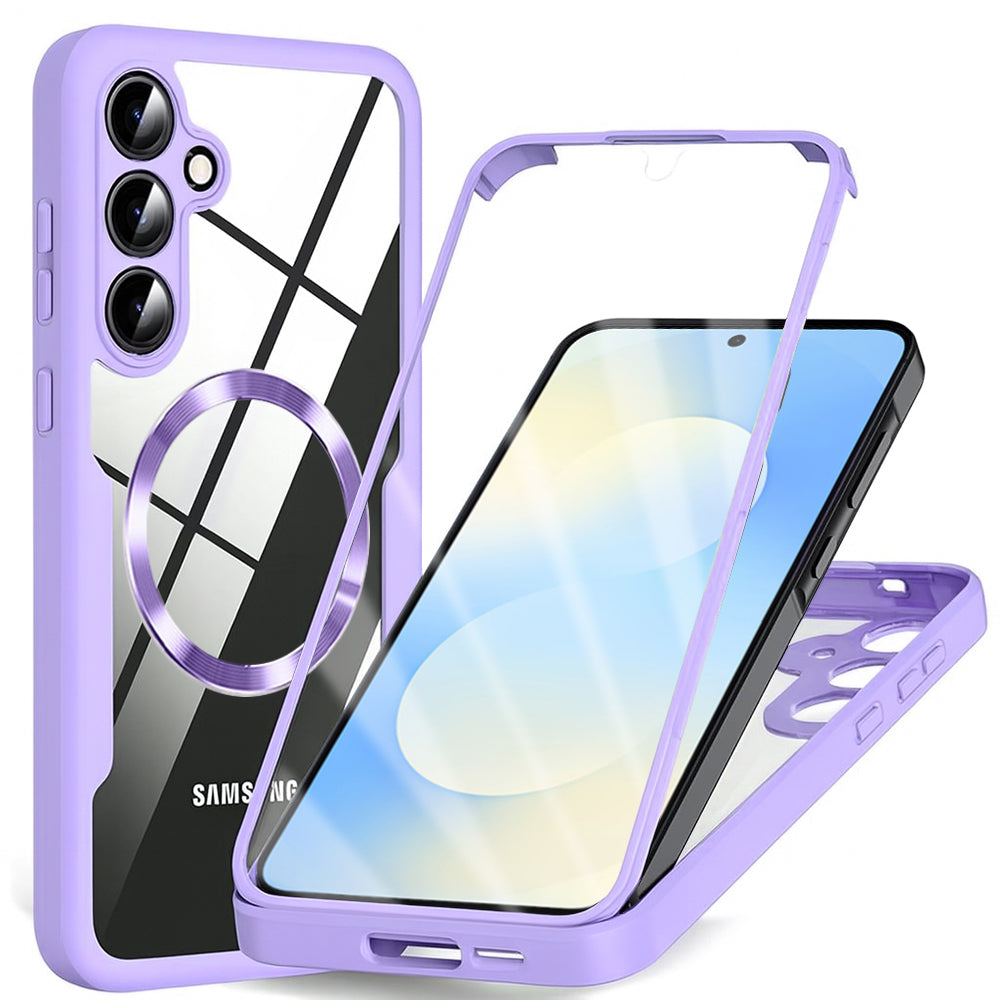 Husa MagSafe pentru Samsung Galaxy S25 FE, Techsuit, ColorVerse 360, Mov