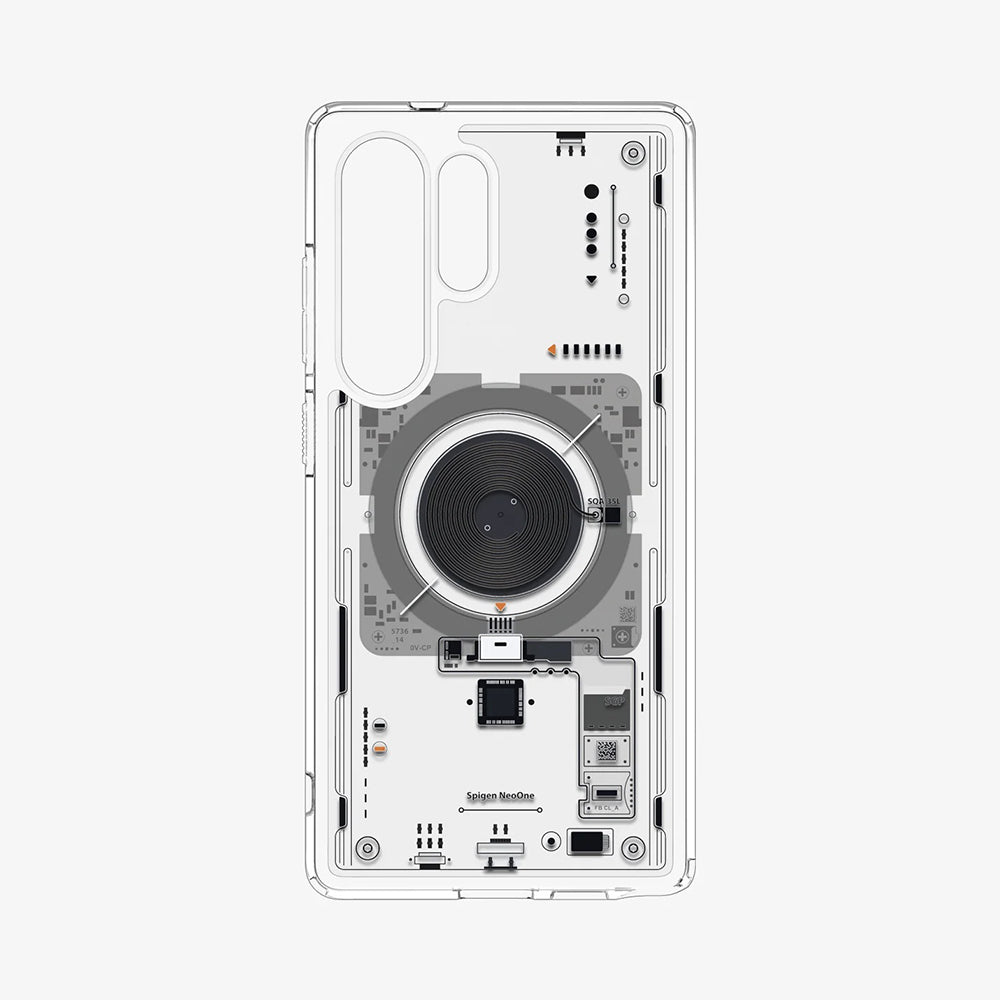Husa MagSafe pentru Samsung Galaxy S25 Ultra S938, Spigen, Ultra Hybrid Neo One, Transparenta