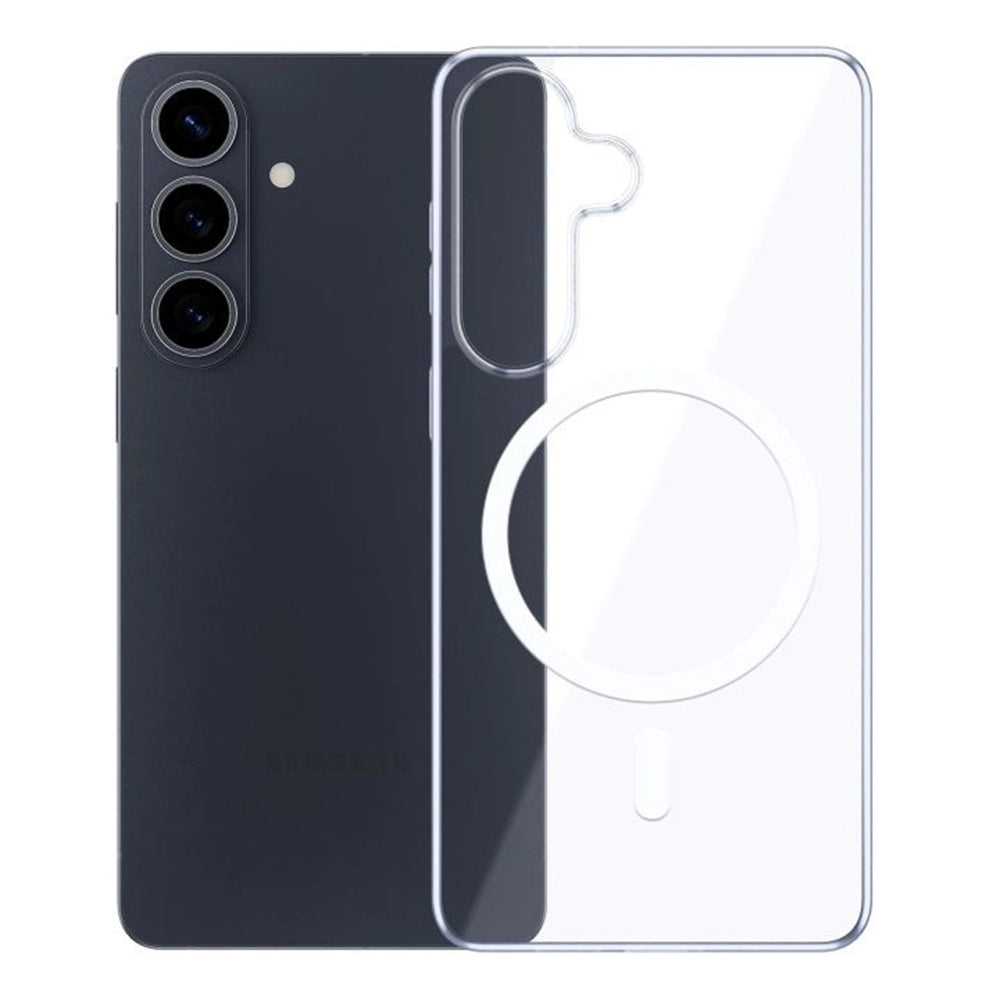 Husa MagSafe pentru Samsung Galaxy S26, 3MK, Clear MagCase, Transparenta