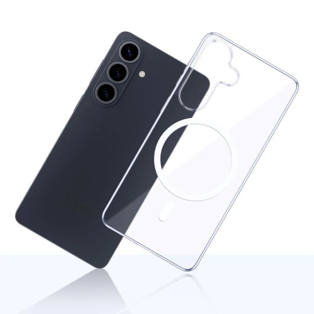 Husa MagSafe pentru Samsung Galaxy S26, 3MK, Clear MagCase, Transparenta