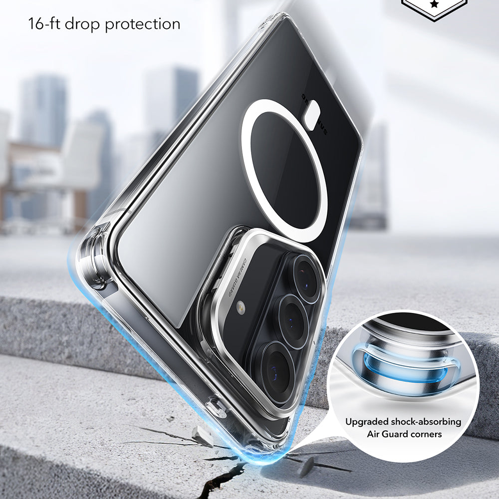 Husa MagSafe pentru Samsung Galaxy S26 S942, ESR, Classic Hybrid Kickstand, Transparenta