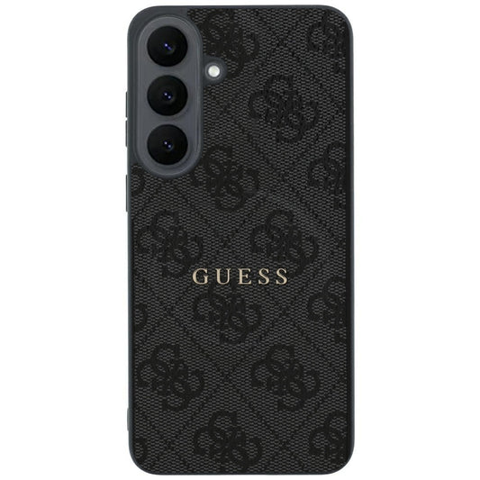 Husa MagSafe pentru Samsung Galaxy S26 FE S741, Guess, 4G Embossed Ring Classic Logo, Neagra