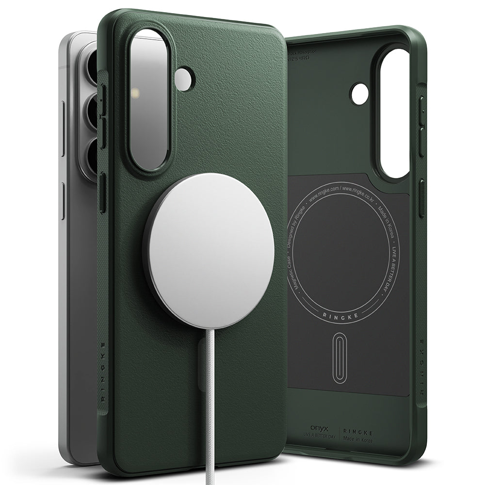 Husa MagSafe pentru Samsung Galaxy S26 Plus S947, Ringke, Onyx, Verde Inchis