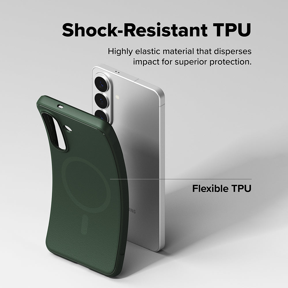 Husa MagSafe pentru Samsung Galaxy S26 Plus S947, Ringke, Onyx, Verde Inchis