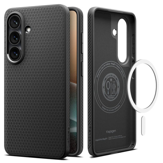 Husa MagSafe pentru Samsung Galaxy S26 Plus S947, Spigen, Liquid Air, Neagra Mata ACS10704