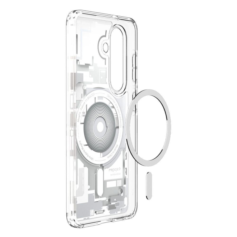 Husa MagSafe pentru Samsung Galaxy S26 Plus S947, Spigen, Ultra Hybrid Zero One, Alba ACS10712
