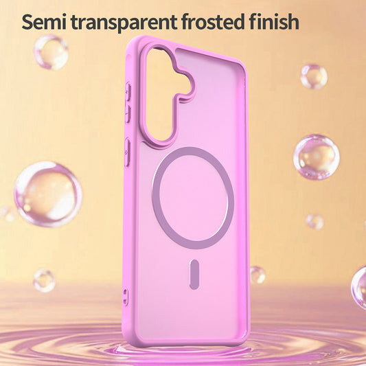 Husa MagSafe pentru Samsung Galaxy S26 Plus, Techsuit, HaloFrost II, Roz