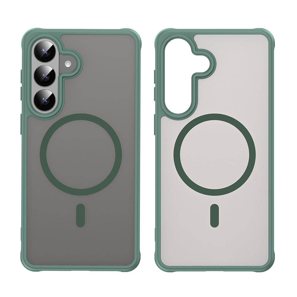 Husa MagSafe pentru Samsung Galaxy S26 Plus S947, Techsuit, HaloFrost II, Verde