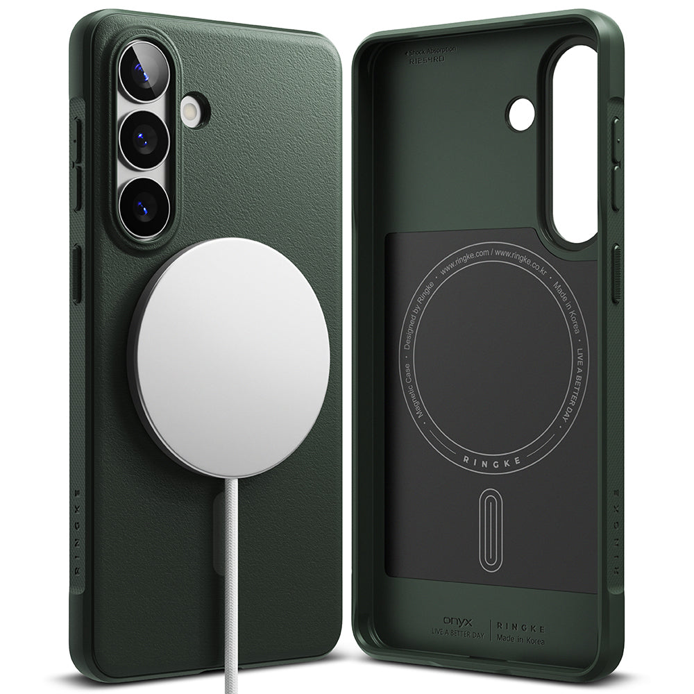 Husa MagSafe pentru Samsung Galaxy S26 S942, Ringke, Onyx, Verde Inchis