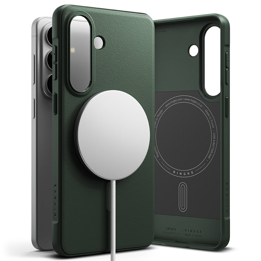 Husa MagSafe pentru Samsung Galaxy S26 S942, Ringke, Onyx, Verde Inchis