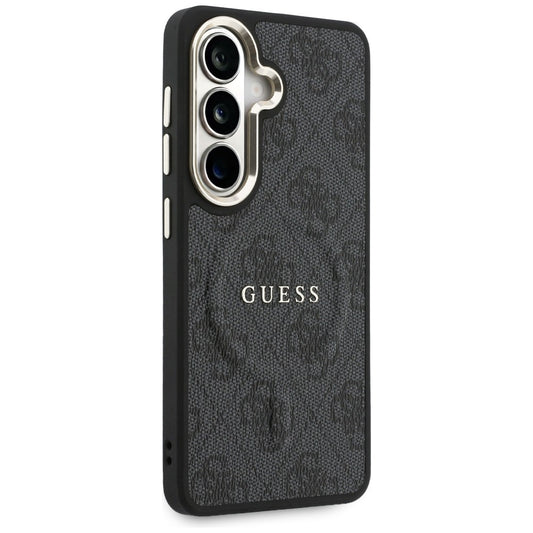 Husa MagSafe pentru Samsung Galaxy S26 S942, Guess, 4G Embossed Ring, Neagra