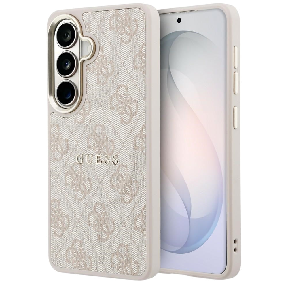 Husa MagSafe pentru Samsung Galaxy S26 S942, Guess, 4G Embossed Ring, Roz