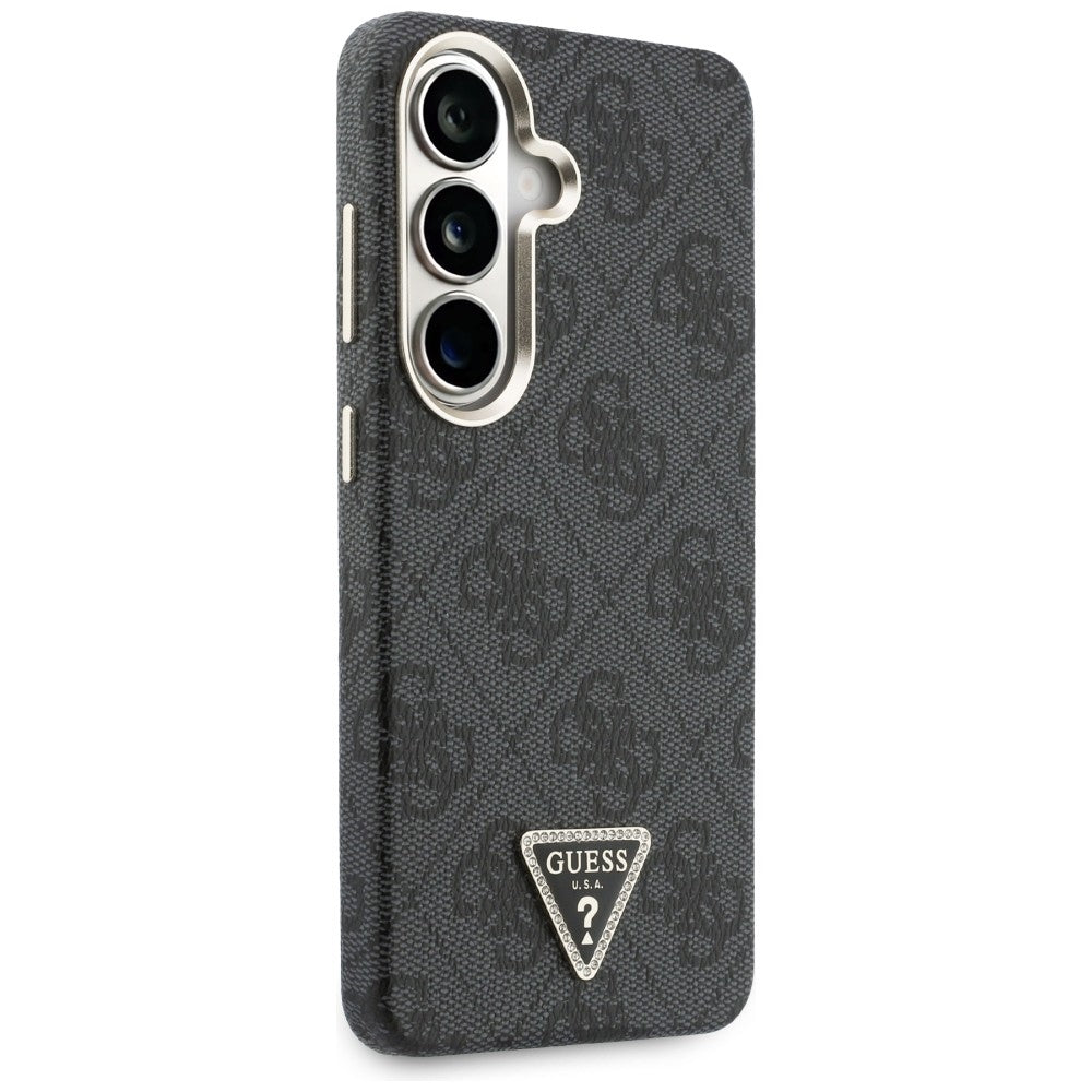 Husa MagSafe pentru Samsung Galaxy S26 S942, Guess, 4G Triangle Logo, Neagra