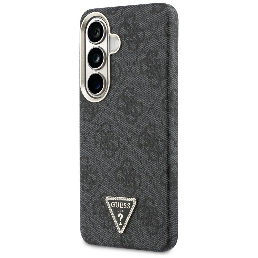 Husa MagSafe pentru Samsung Galaxy S26 S942, Guess, 4G Triangle Logo, Neagra