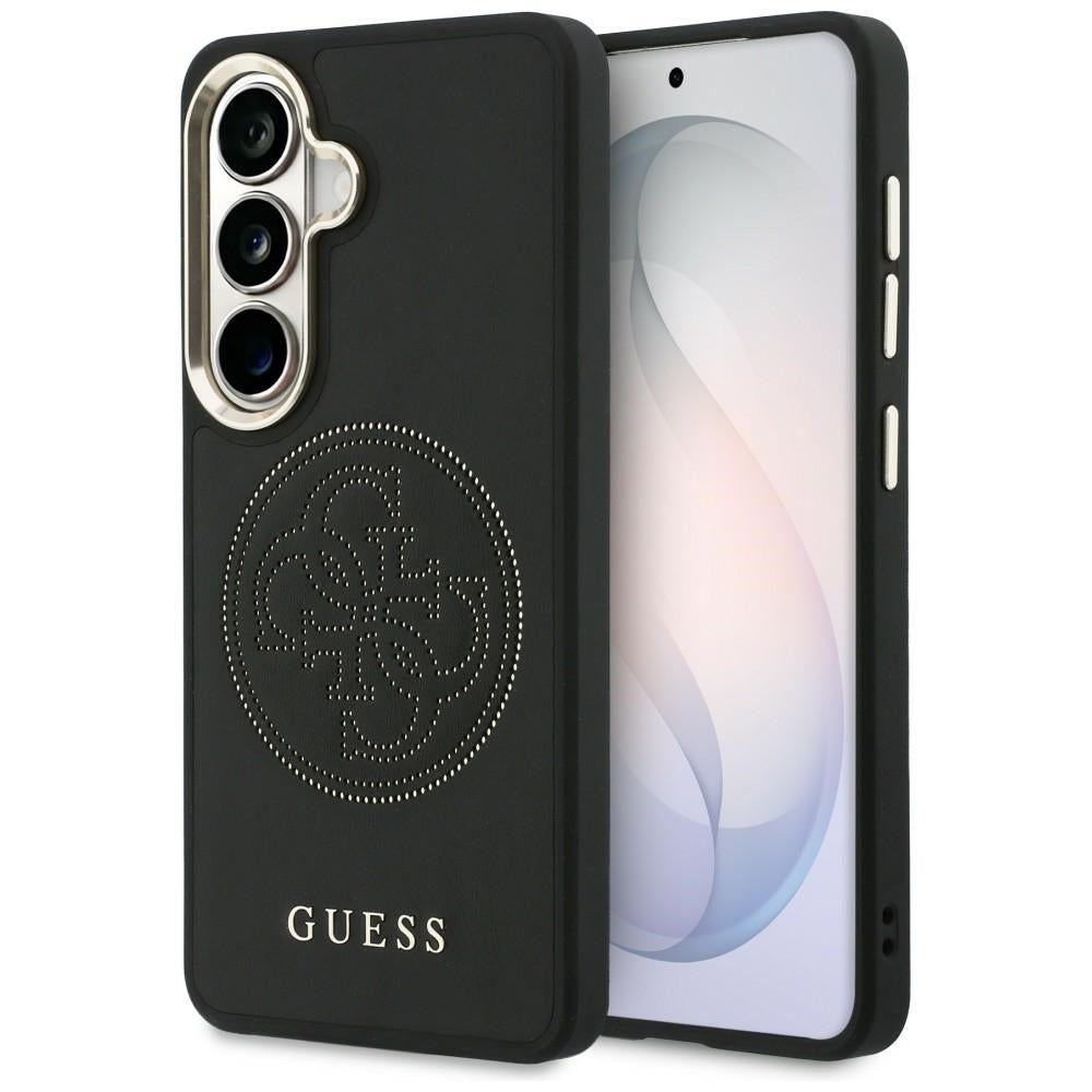 Husa MagSafe pentru Samsung Galaxy S26 S942, Guess, Perforated Logo, Neagra