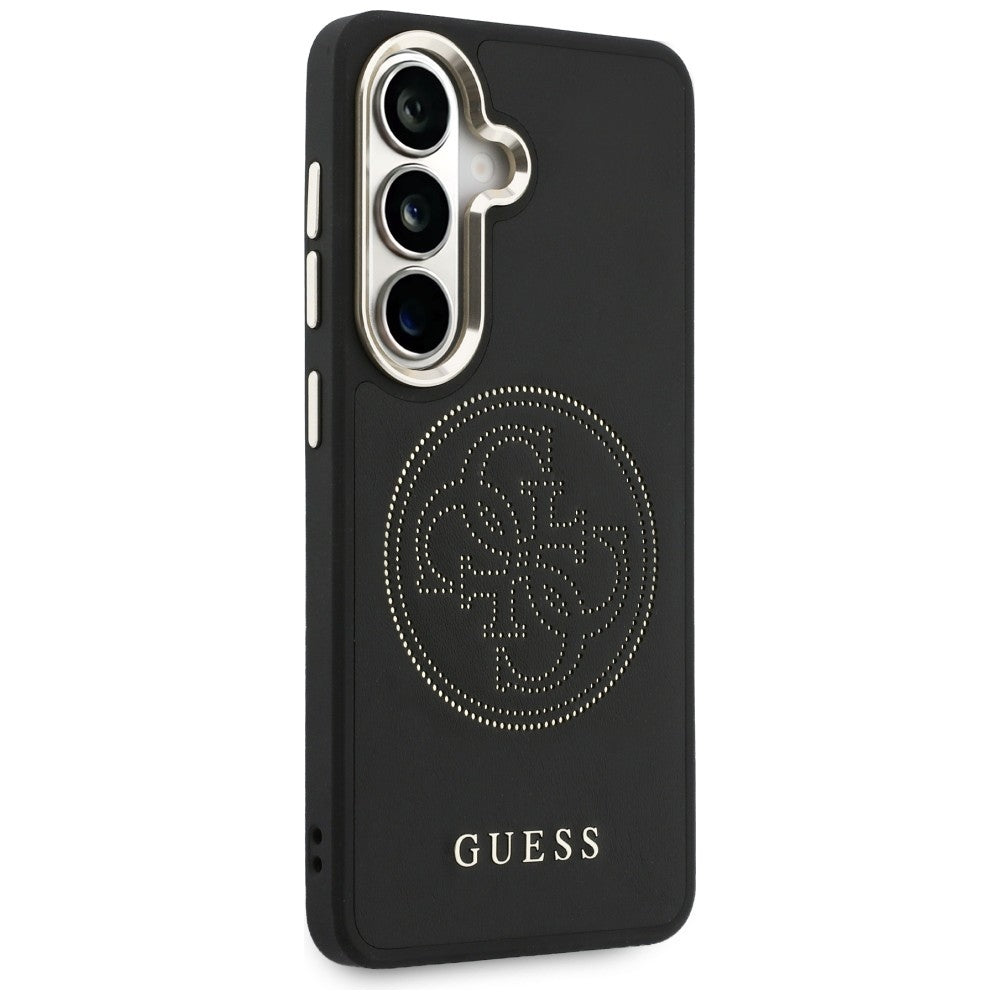 Husa MagSafe pentru Samsung Galaxy S26 S942, Guess, Perforated Logo, Neagra