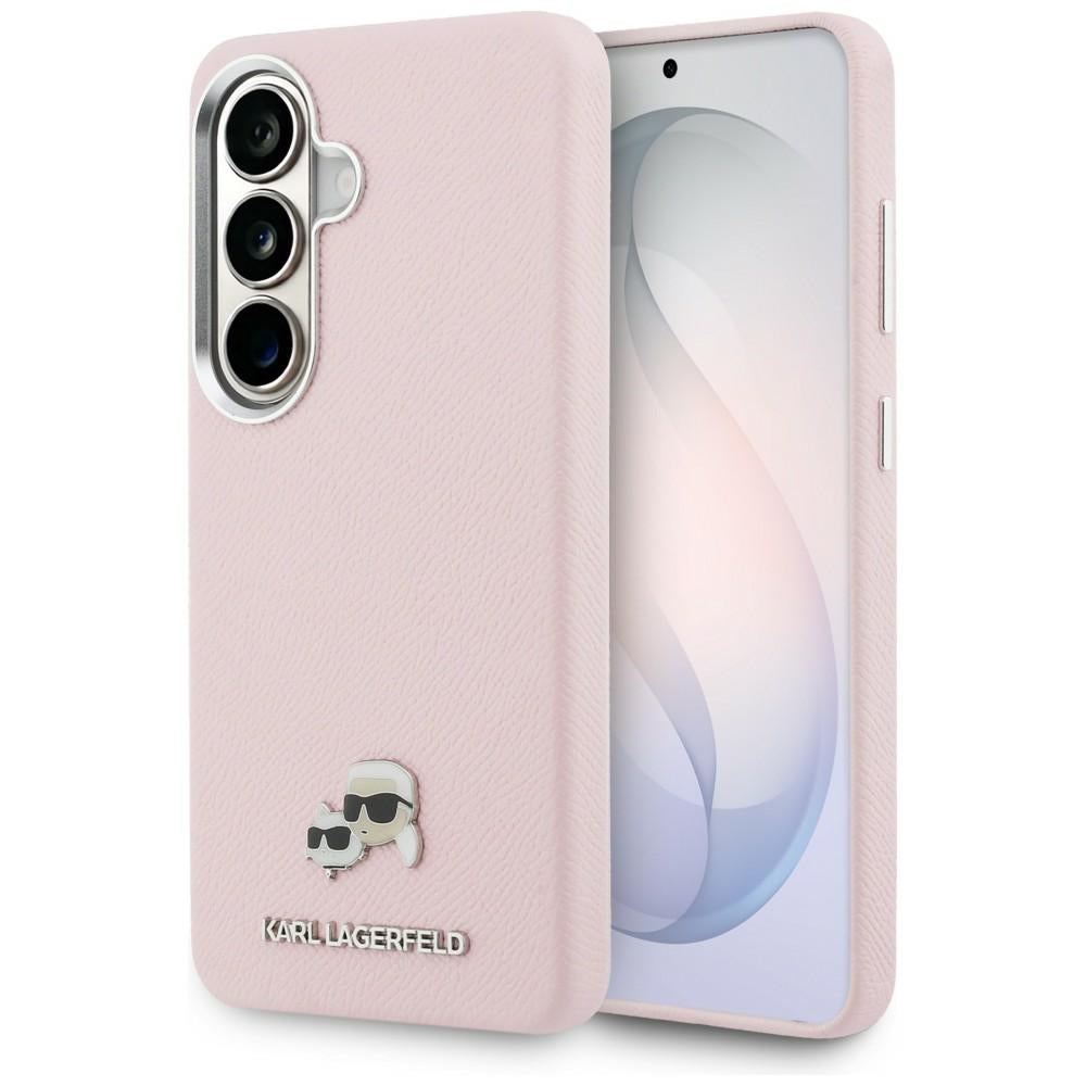 Husa MagSafe pentru Samsung Galaxy S26 S942, Karl Lagerfeld, Karl & Choupette Head's Pin, Roz