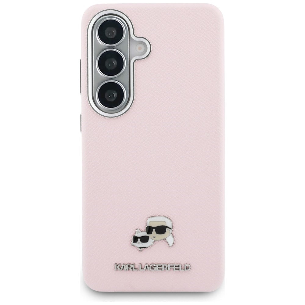 Husa MagSafe pentru Samsung Galaxy S26 S942, Karl Lagerfeld, Karl & Choupette Head's Pin, Roz
